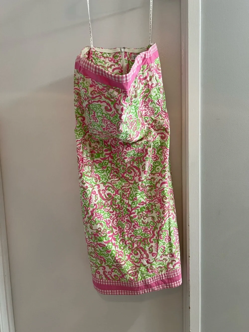 Lilly Pulitzer Pink & Green Swirl Print Top - Picture 3 of 3